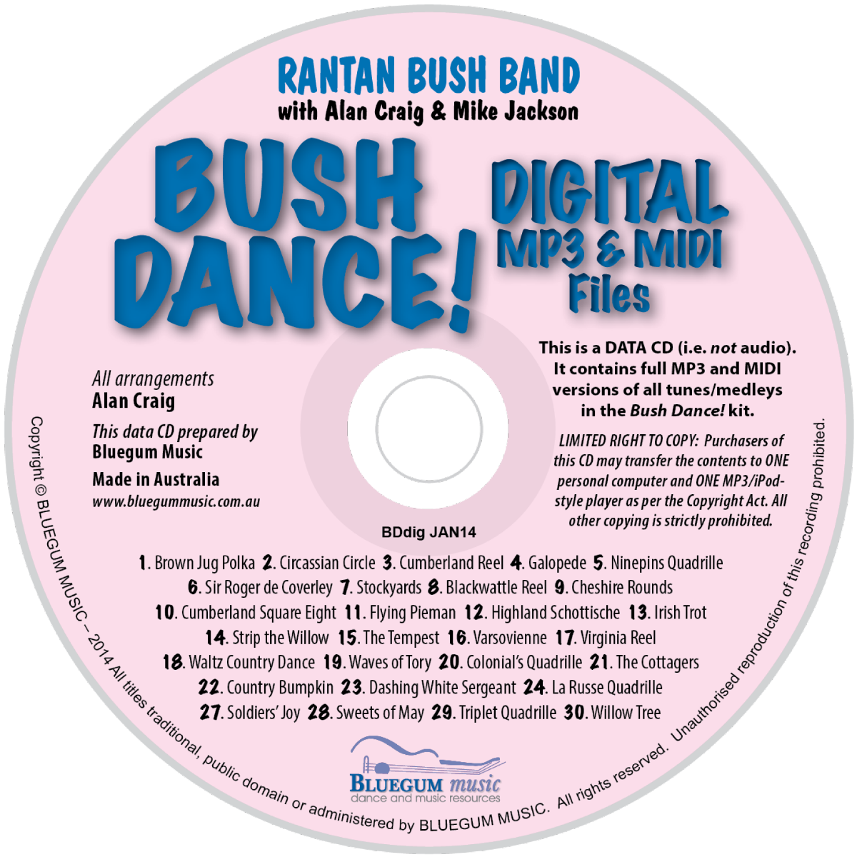Bush Dance Digital CD